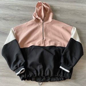 Zara oversized colour block hoodie